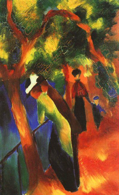 August Macke Sunlight Walk china oil painting image